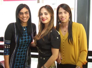 Lory Martínez, Maribel Montealegre y María Cristal Taveras.