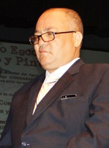El ingeniero Silvio Durán, Director General de la CORAASAN, a quien se le dedica el torneo infantil.