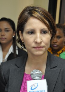 Jenny De La Rocha, directora de Asuntos Internacionales del Ministerio de Interior y Policía.